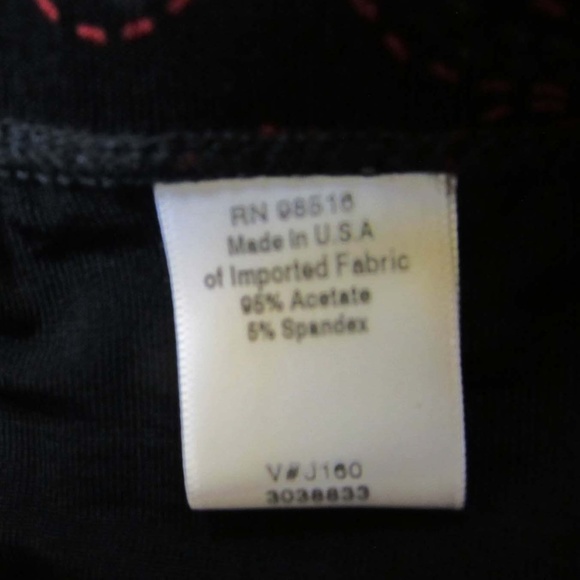 Coldwater Creek Travallure Womens Black Pants Red - Picture 4 of 5